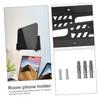 Lurrose Adjustable Wall Mount Phone Holder Dual Slots for Smartphones and Tablets for Home Office Kitchen and Bedroom Compatible Devices view 4