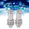 2Pcs Aviation Plug Socket Connector Zinc Alloy Shell Copper Silver Plated Connectors (3 Pin) view 4