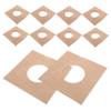 Mikinona 10 Pieces 7-Inch Vinyl Record Sleeves Cardboard Album Covers Holes for Phonograph Storage Acid-Free and Protection for Vinyl Records view 1