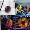 Lurrose Usb Car Air Outlet Fan Truck Mini Fan for Air Conditioning Cooling Rotatable Compact Design for Vehicles and Desktops Black view 4