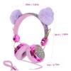 Homoyoyo Lovely Plush Cartoon Ear Headphones for Boy Girl Noise Cancelling Headset with Volume Limiter Cushioned Design for Girls for School Play view 2