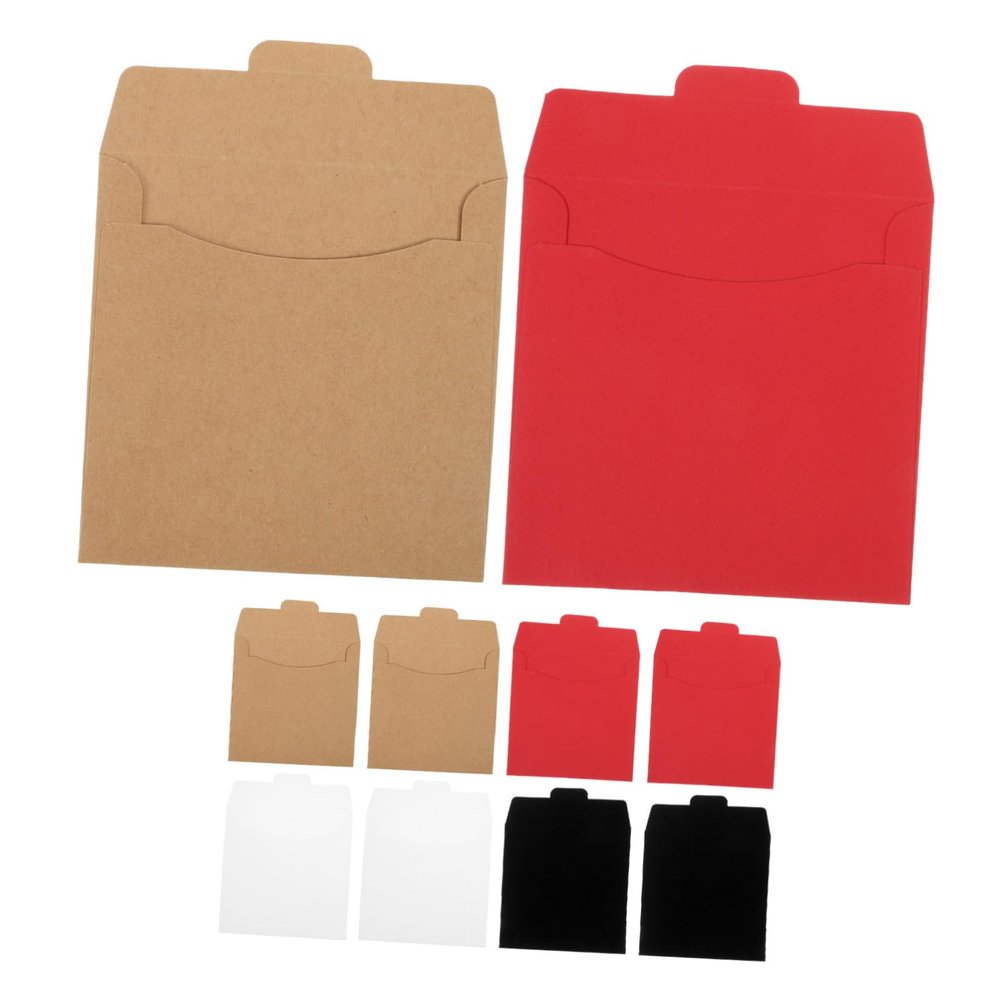 Garneck 20pcs Kraft Paper Cd Dvd Sleeves Options for Easy Organization Storage Holders for Disc and Categorization