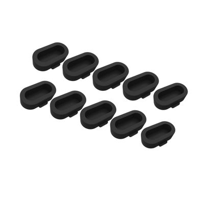 Housoutil 10pcs Dust Plug Fenix USB Charger Port Protector Silicone Dustproof Caps Compatible Dust Plugs