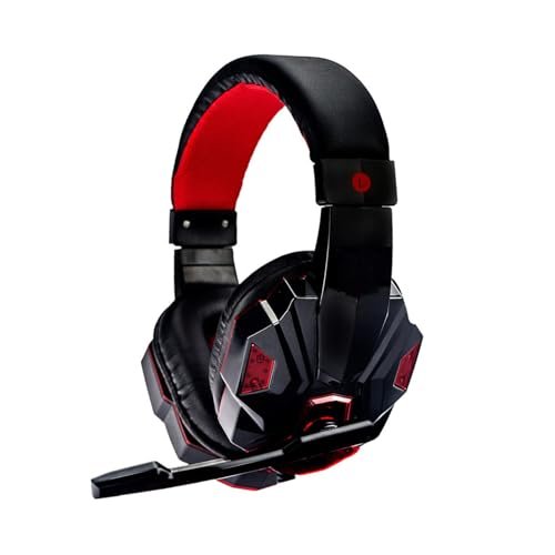 balacoo Elegant Led Headphones for Gaming Over Ear Headphone Microphone Noise Reduction Suitable for Multi-Platform Use