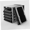 QUMIIRITY 3.5 Inch Hard Drive Mounting Bracket 5 Layer Hard Drive Cage for Bay Heat Dissipating Bracket Quick Install Metal Construction view 3