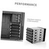 QUMIIRITY 3.5 Inch Hard Drive Mounting Bracket 5 Layer Hard Drive Cage for Bay Heat Dissipating Bracket Quick Install Metal Construction view 4