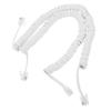 balacoo 2pcs Cable Coil Wire for Spring Cord to Phone Line Cable Spiral Tangled Multiple Accessory Accessories Copper White view 1