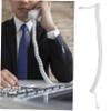 balacoo 2pcs Cable Coil Wire for Spring Cord to Phone Line Cable Spiral Tangled Multiple Accessory Accessories Copper White view 3