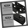 Housoutil 1set Desk Laptop Mount Double-Layer Laptop Support for Tidy Workspace Easy Installation Included Screws view 3