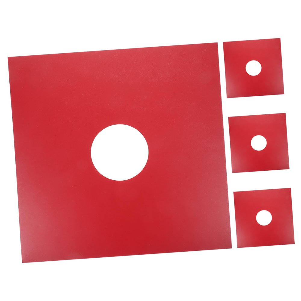 JECOMPRIS 4pcs Vinyl Record Outer Sleeves Vinyl Record Covers for Protection Against Scratches and Scuff Marks for Storage and Display