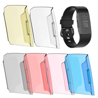 balacoo Charge3 Protective Case 6pcs Pc Screen Protectors Full Body Silicone Frame Anti-scratch Shell for Charge3 Watch