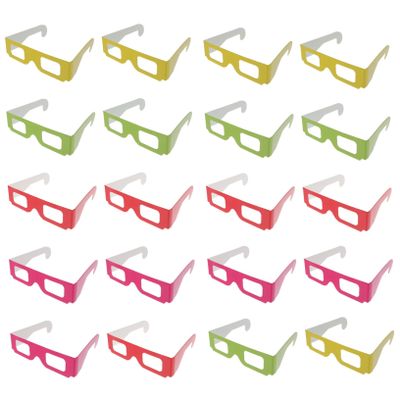 Balacoo 20 Eyeglasses for Boys and Girls Stereoscopic Glasses 3D Glasses for Birthday for Movies