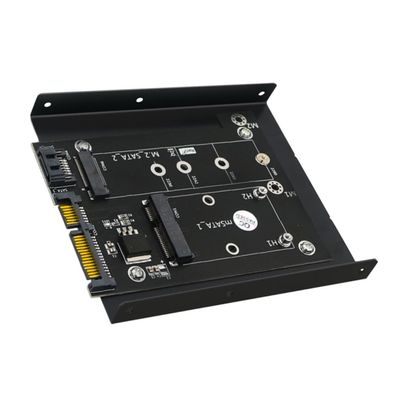 Msata Adapter to Sata3 for 2230 2242 2260 2280 Metal Black