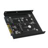 Msata Adapter to Sata3 for 2230 2242 2260 2280 Metal Black view 1