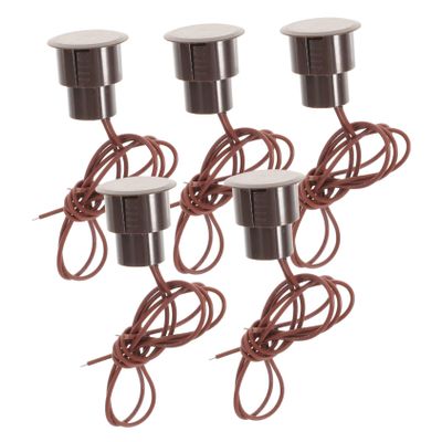 PRETYZOOM 5pcs Recessed Reed Door Window Sensor Magnetic Reed Alarm Garage Door Window Alarm for Safety