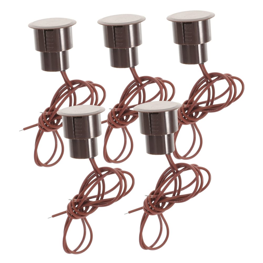 PRETYZOOM 5pcs Recessed Reed Door Window Sensor Magnetic Reed Alarm Garage Door Window Alarm for Safety
