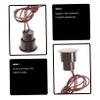 PRETYZOOM 5pcs Recessed Reed Door Window Sensor Magnetic Reed Alarm Garage Door Window Alarm for Safety view 3