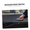 PRETYZOOM 5pcs Recessed Reed Door Window Sensor Magnetic Reed Alarm Garage Door Window Alarm for Safety view 4