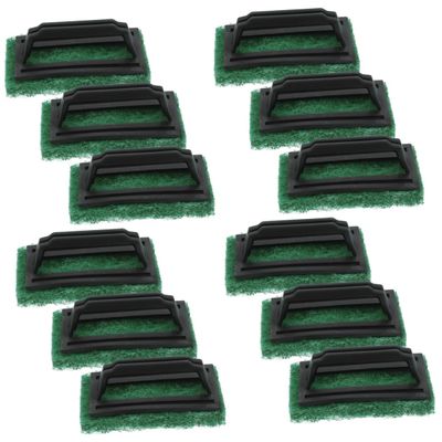 Veemoon 1set Cleaning Brush Ink Cleaner Screen Scrub Brush Print Scrubs Handle Wear Resistant Scrub Pad Clean Brush Accessories Green 3pcs