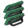 Veemoon 1set Cleaning Brush Ink Cleaner Screen Scrub Brush Print Scrubs Handle Wear Resistant Scrub Pad Clean Brush Accessories Green 3pcs view 3