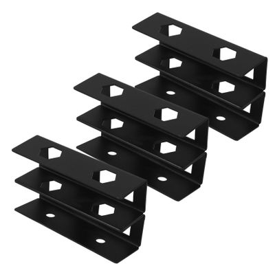 Angoily 1set Desk Laptop Mount Double Layer Bracket for Organizing Laptops Keyboards and Cables Sleek Design Clutter Workspace