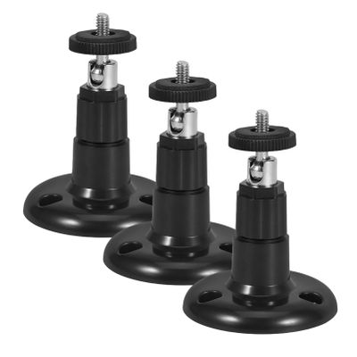 Cabilock Sturdy Camera Bracket Holder 3-Piece Flexible Angle Adjustment Ring Mount for Security Cameras Outdoor Wall Mount