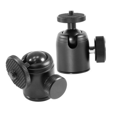 Gadpiparty 2pcs Rotating Metal Camera Gimbal Tripod Clamp Head Adapter Mount for Maniquin Heads Projector Stands