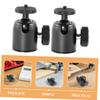 Gadpiparty 2pcs Rotating Metal Camera Gimbal Tripod Clamp Head Adapter Mount for Maniquin Heads Projector Stands view 3