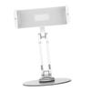 HOMSFOU Folding Tablet Stand Aluminum Alloy Desk Mount for Air Tablet Holder Silver view 1