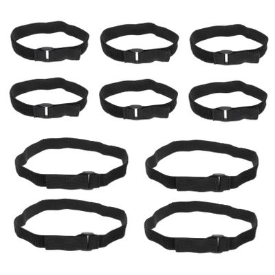 balacoo 10pcs Reusable Hook and Cable Straps Non-elastic for Efficient Cord Organization for Use