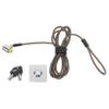 TEHAUX 1.9m Thickened Steel Cable Lock for Laptops and Notebooks Zinc Alloy Security Lock with Buckle Portable Design for Personal and Business Use Black view 1