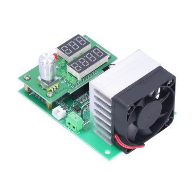 Electronic Load Test Module, LCD Digital Display, 60W Power, 0.20 9.99A Discharge Current, 1.00 30.00V Voltage Range, with Cooling Fan, for Power Adapter Aging Cabinet