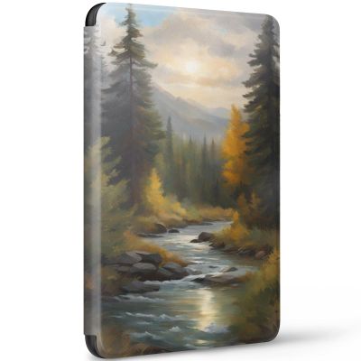 Case for Kindle 2024/2022 11th Generation | Slim, Scratch-Resistant, Auto Wake Up/Sleep, Waterproof, Anti-Collision Design Greenwood Trail Pattern PU + TPU Protective Cover, 6 inch (2)