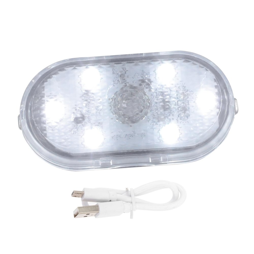 Alipis USB Rechargeable Touch Sensor Car Interior Light Multi-function LED Atmosphere Lamp for Reading and Emergency Use Convenient Car Accessory for Vehicle Lighting