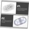 Alipis USB Rechargeable Touch Sensor Car Interior Light Multi-function LED Atmosphere Lamp for Reading and Emergency Use Convenient Car Accessory for Vehicle Lighting view 3