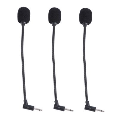 Abaodam 3pcs Mic for Phone Portable Microphone Set Straight Cutting Mono Stereo Sound for Speaker Home Office