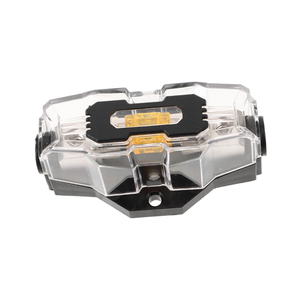 MUCKLILY 32v Auto Audio Fuse Block Way for Car Amplifier Transparent Cover Easy Installation Protects Your for Automotive Modifications