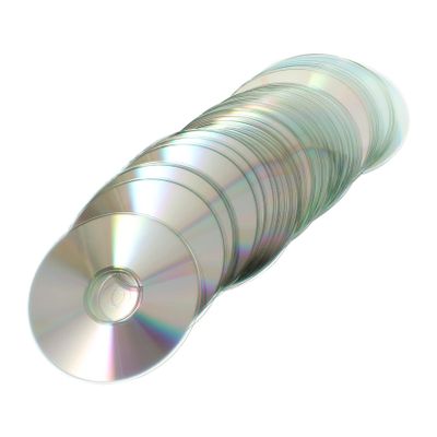 50pcs Silver Plastic DIY CD Discs Xmas Handmade Decor for Children