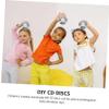 50pcs Silver Plastic DIY CD Discs Xmas Handmade Decor for Children view 3