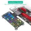 jiingekk NVME MKey SSD To PCIEx4 Expansion Board With Cooling Fan And Color LED PCIEx4 Adapter 2230-2280 SSD view 4