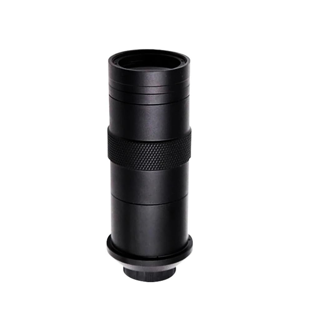 PINGANRUYI 100x Adjustable Zoom Lens C-Mount Magnifying Eyepiece for Industrial Video Microscope Cameras