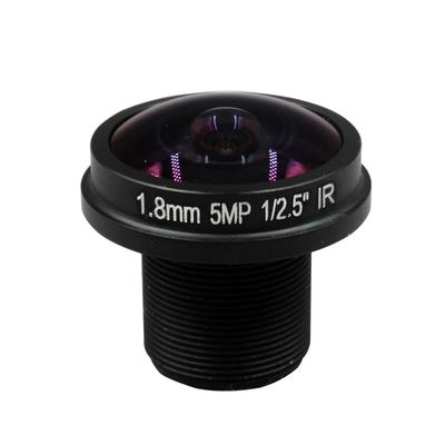 PINGANRUYI Camera Lens CCTV HD 5MP Fisheye 1.8mm M12 180 Degree Wide Angle F2.0 1/2.5 Inch for Surveillance Security Camera(5MP-1.8MM)