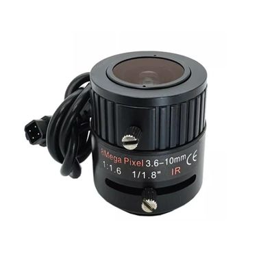 PINGANRUYI Lens HD 4K 8 Megapixels CS Mount Varifocal 3.6-10MM Aperture F1.6 Format 1/1.8 Auto Iris Suitable for Security Cameras