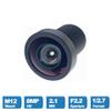 8MP 2.1mm CCTV Lens 1/2.7 inch Distortion-Free F2.2 M12 Interface with 650nm IR Filter for Security Surveillance IP Cameras view 2