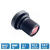 8MP 2.1mm CCTV Lens 1/2.7 inch Distortion-Free F2.2 M12 Interface with 650nm IR Filter for Security Surveillance IP Cameras view 3