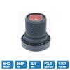 8MP 2.1mm CCTV Lens 1/2.7 inch Distortion-Free F2.2 M12 Interface with 650nm IR Filter for Security Surveillance IP Cameras view 4