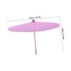 MAGICLULU 2pcs Paper Umbrellas Boys and Girls Drawing Chinese Oiled Paper Handmade Blank Parasol Diy Graffiti Decorative Lightweight view 2