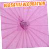 MAGICLULU 2pcs Paper Umbrellas Boys and Girls Drawing Chinese Oiled Paper Handmade Blank Parasol Diy Graffiti Decorative Lightweight view 3