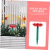 Housoutil Garden Speakers Solar-Powered Music Player Waterproof Portable Outdoor Entertainment view 4