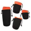 Holibanna 4pcs Camera Lens Pouches Storage Bags for Outdoor Activities Compatible Camera Lenses Flexible Neoprene Drawstring Design view 1